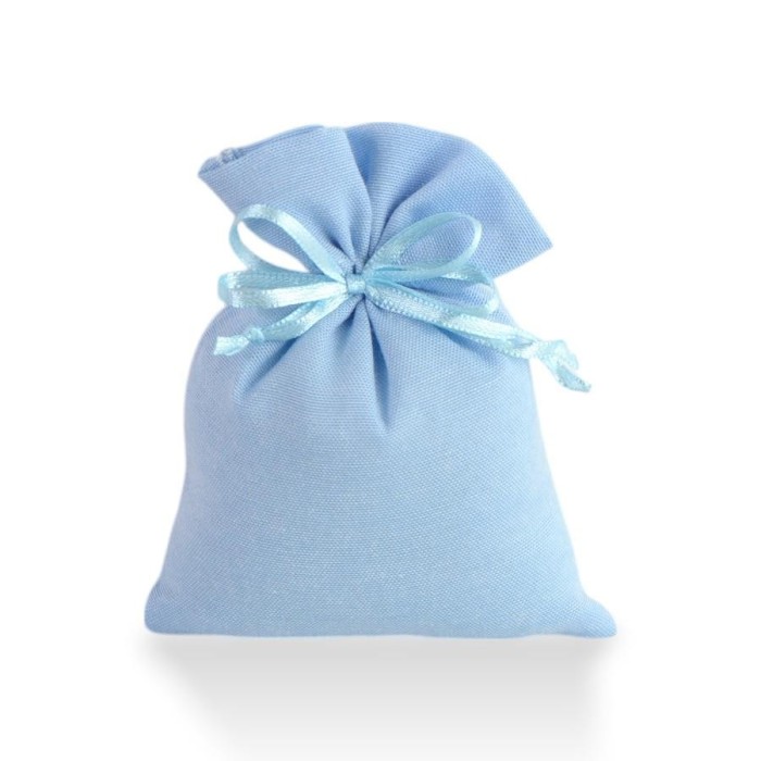 SACCHETTO COTONE 10X13CM CELESTE GR